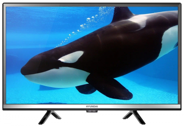 24" Телевизор Hyundai H-LED24FT2001 2021 LED, черный/серебристый