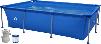 Бассейн прямоугольный со стальным каркасом Avenli 2.58м*1.79м*66cм 17805EU, фильтр-насос 300 галлонов