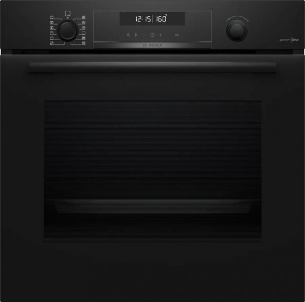 Духовой шкаф электрический Bosch HBG478CB3, Serie 6, чёрный, 71 л, пиролитическая очистка, 30 автоматических программ