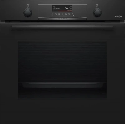 Духовой шкаф электрический Bosch HBG4795B7, Serie 6, чёрный, 71 л, пиролитическая очистка, 14 программ