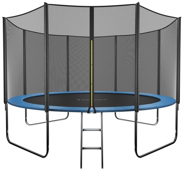 Батут GetActive Jump 12FT с лестницей и внешней сеткой 12472S2Y-L синий