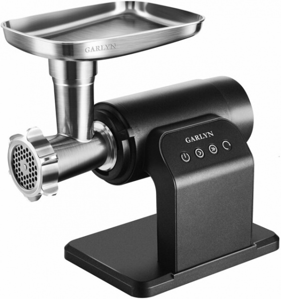 Мясорубка GARLYN MG-5000,с насадками 3в1: соковыжималка, овощерезка и мясорубка. Профессиональная электромясорубка для овощей, фруктов и мяса. 5,5 кг фарша за 2 мин. Мощность 2 400 Вт