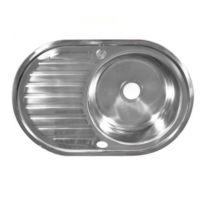 Врезная кухонная мойка Fabia 62329R 0.8/180, 77х50см, нержавеющая сталь