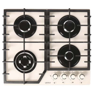 Газовая варочная панель GEFEST ПВГ 2232-01 Р81, 4 конфорки, с газ-контролем, бежевая