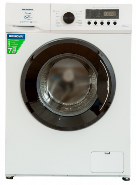 Стиральная машина RENOVA WAF-7014ISM31, белая, 7 кг, 1400 об/мин, 13 программ