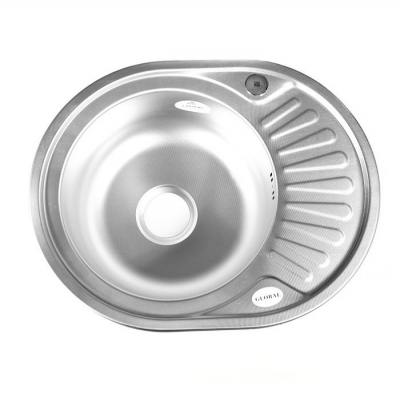 Врезная кухонная мойка Fabia 62330DL 0.8/180, 57х45см, нержавеющая сталь