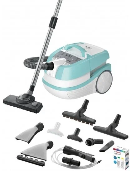 Пылесос Bosch BWD420HYG, функция сбора жидкостей, регулятор мощности на корпусе