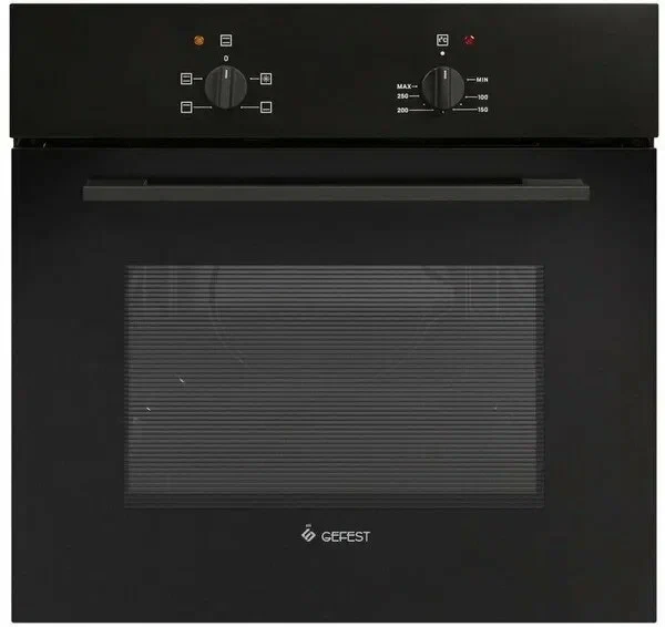Духовой шкаф Gefest ЭДВ ДА 602 К2, чёрный, гидролизная очистка, механическое управление