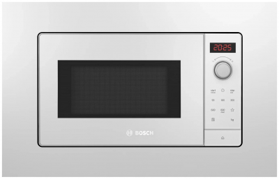Микроволновая печь встраиваемая Bosch BFL623MW3, белый,20 л, 800 Вт, автоматическая разморозка, дисплей