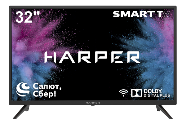 32" Телевизор HARPER 32R610TS, черный