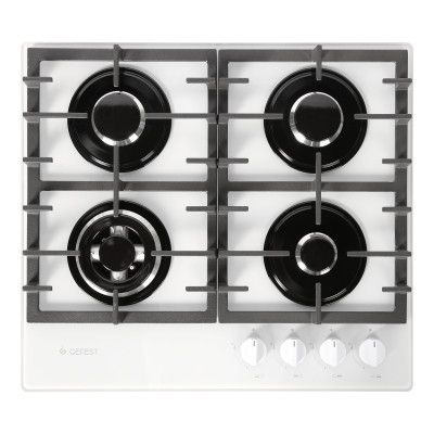 Газовая варочная панель GEFEST ПВГ 2401-01 К12, 4 конфорки, с газ-контролем, черный