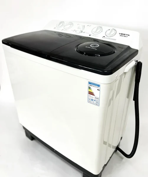 Стиральная машина Vesta WMC100P, серый, 10 кг, с отжимом, с вертикальной загрузкой