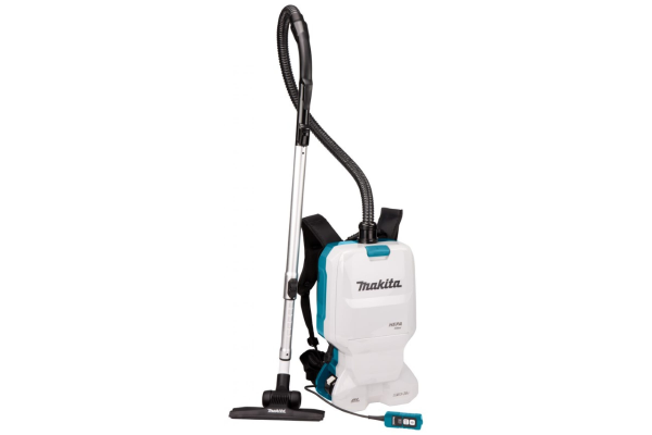 Пылесос ранцевый аккумуляторный Makita DVC660Z, 2200 л/мин, 11 кПа, бесщеточный двигатель, белый 