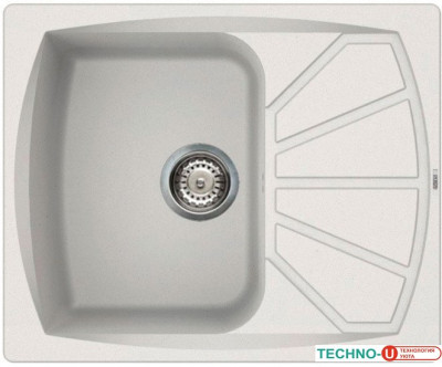 Кухонная мойка Elleci Living 125 Bianco Titano 68