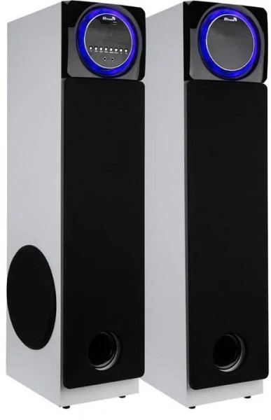 Акустические колонки ELTRONIC (30-58) HOME SOUND - колонка 10", белый, 2 шт., Bluetooth, караоке