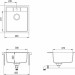 Кухонная мойка Aquasanita Nova SQN100W (silica 111)