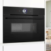 Компактный духовой шкаф Bosch CMG936AB1S, Serie 8, чёрный, EcoClean, 13 режимов, с СВЧ, телескопические направляющие