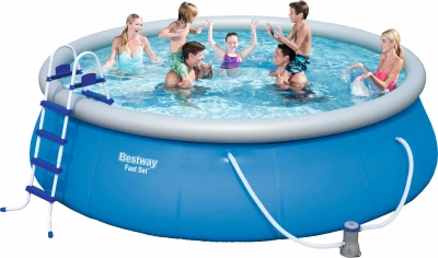 Бассейн Bestway Fast Set 57289 (полный комплект), 457х122 см