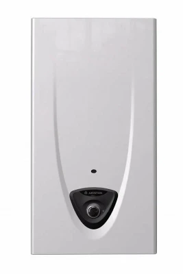 Водонагреватель проточный Ariston FAST EVO 11 B, газовый, 11 л/мин, защита от перегрева 
