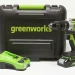 Дрель-шуруповерт аккумуляторная Greenworks GD24DD60 3704107UA