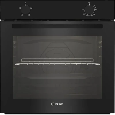 Электрический духовой шкаф Indesit IFE 2420 BL, черный, 72 л, 4 режима, поворотные переключатели