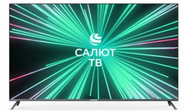 Телевизор LED Starwind 58" SW-LED58UB405 Салют ТВ Frameless стальной Ultra HD 60Hz DVB-T DVB-T2 DVB-C DVB-S DVB-S2 USB WiFi S