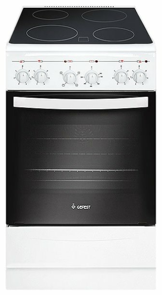 Кухонная плита GEFEST 5160-01 0033, электрическая, А, механическое управление, 55 л, 4 зоны подогрева  
