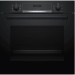 Электрический духовой шкаф Bosch HBA534EB0, Serie 4, черный, утапливаемые переключатели, EcoClean, телескопические направляющие