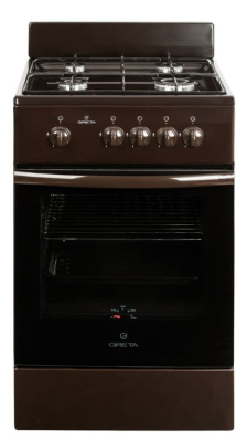 Газовая плита GRETA 1470 GG 5070 MF 23(B), коричневый