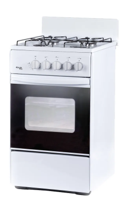 Кухонная плита Лада Nova RG 24039 W, газовая, 4 конфорки, 50 л, газ-контроль духовки 