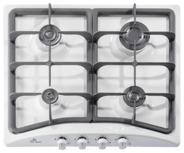 Газовая варочная панель De Luxe 5840.00 гмв-054чр, белый