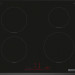 Индукционная варочная панель Bosch PIE631HB1E, черный, Serie 6, 4 конфорки, управление сенсорное