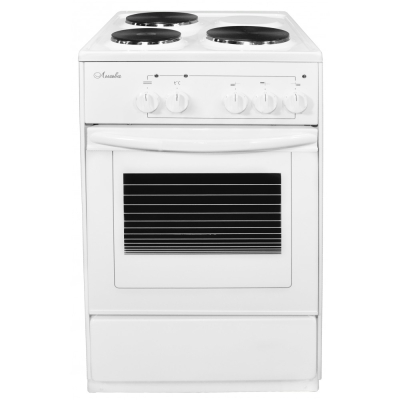 Кухонная плита Лысьва ЭП 301 (белый), 3 конфорки, выдвижной ящик, электрическая, 57 л