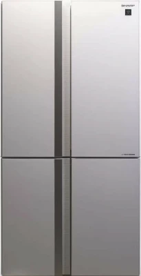Холодильник Sharp SJGX98PWH, 605 л, внешнее покрытие-стекло, размораживание - No Frost, дисплей, 89.2 см х 183 см х 77.1 см