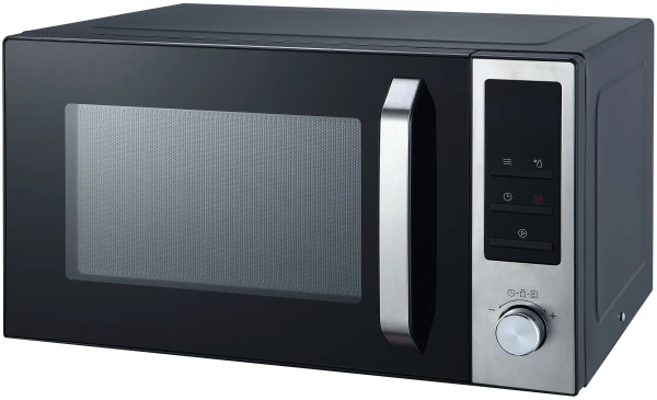 Микроволновая печь Horizont 23MW800-1379S, 23 л, 800 Вт, переключатели - кнопки, поворотный механизм, дисплей, черный, черный