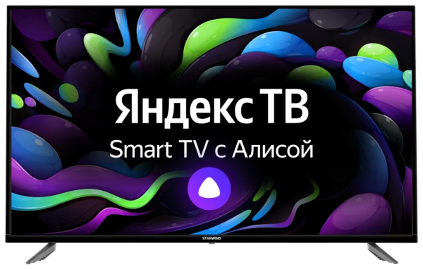 43" Телевизор STARWIND SW-LED43UB400 LED (2021) на платформе Яндекс.ТВ, черный