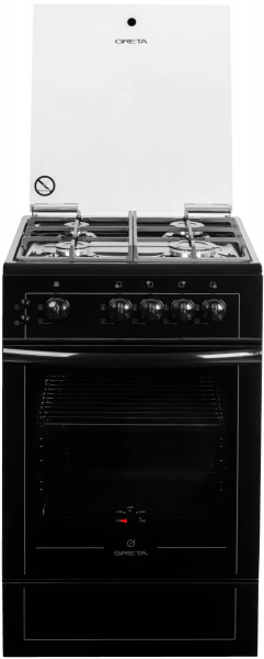 Газовая плита GRETA 1470 GG 5072 CG 38(D), черный