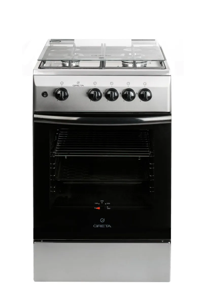 Газовая плита GRETA 1470 GG 5072 CG 38(X), нержавеющая сталь