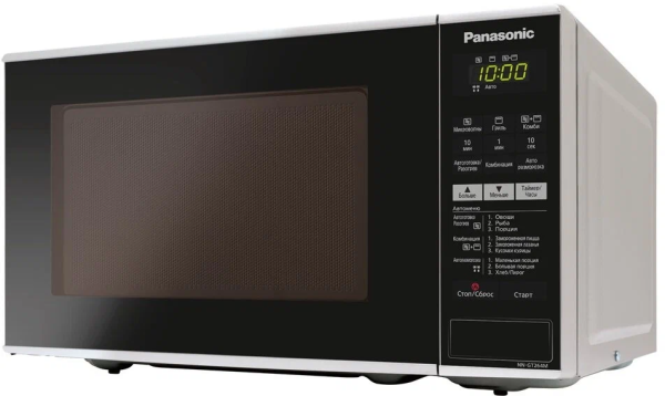 Микроволновая печь Panasonic NN-GT264MZPE, серая, 20 л, гриль, блокировка от детей, 9 программ