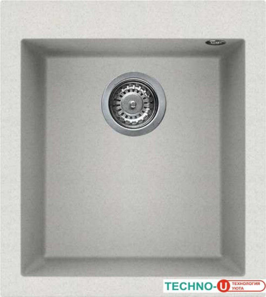 Кухонная мойка Elleci Quadra 100 Bianco Pietra 52