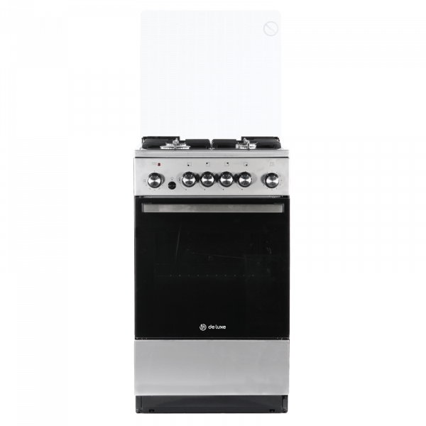 Газовая плита DE LUXE 5040.41гэ(кр)чр 010 (516100) нерж. сталь