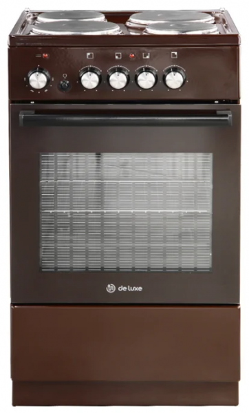 Электрическая плита De Luxe 5004.18э 014, коричневый