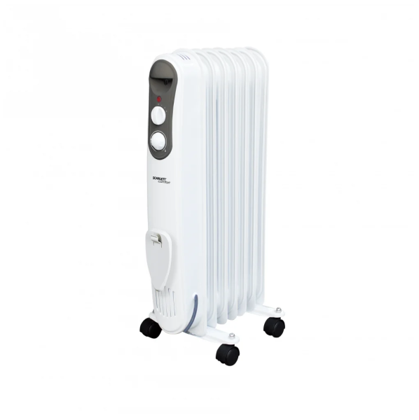 Масляный радиатор Scarlett SC 21.1507 S4/S4B, белый