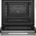 Электрический духовой шкаф Bosch HBG7241B1, Serie 8, черный, AquaClean, переключатели сенсорные