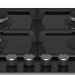 Газовая варочная панель Hotpoint HG 61F/BK, материал рабочей поверхности закаленное стекло, газ-контроль 