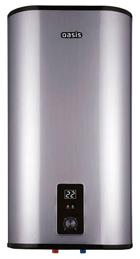 Водонагреватель Oasis Z-30, накопительный, установка вертикальная, 30 л, нержавеющая сталь, 2 кВт, 75 °C, 43.4 см x 58 см x 25 см