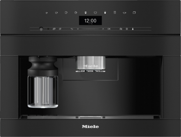 Кофемашина встраиваемая MIELE CVA 7440 OBSW, работает с зернами и молотым кофе, капучинатор, 20 рецептов кофе и чая