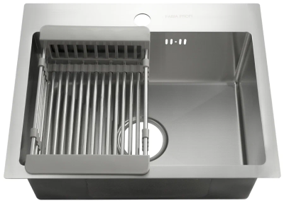 Врезная кухонная мойка 50 см, Fabia Profi 504030, сталь