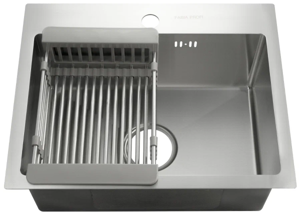 Врезная кухонная мойка 50 см, Fabia Profi 504030, сталь