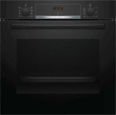 Духовой шкаф Bosch HBA553BA0 Serie 4, черный, EcoClean, 71 л, 5 режимов, телескопические направляющие 